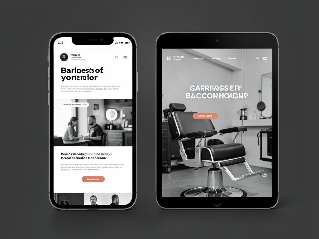 Exemplo de site para barbearia