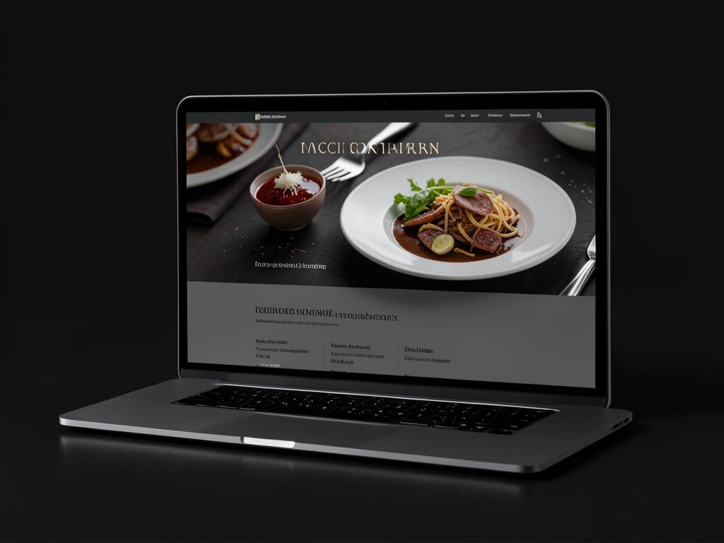 Exemplo de site para restaurante